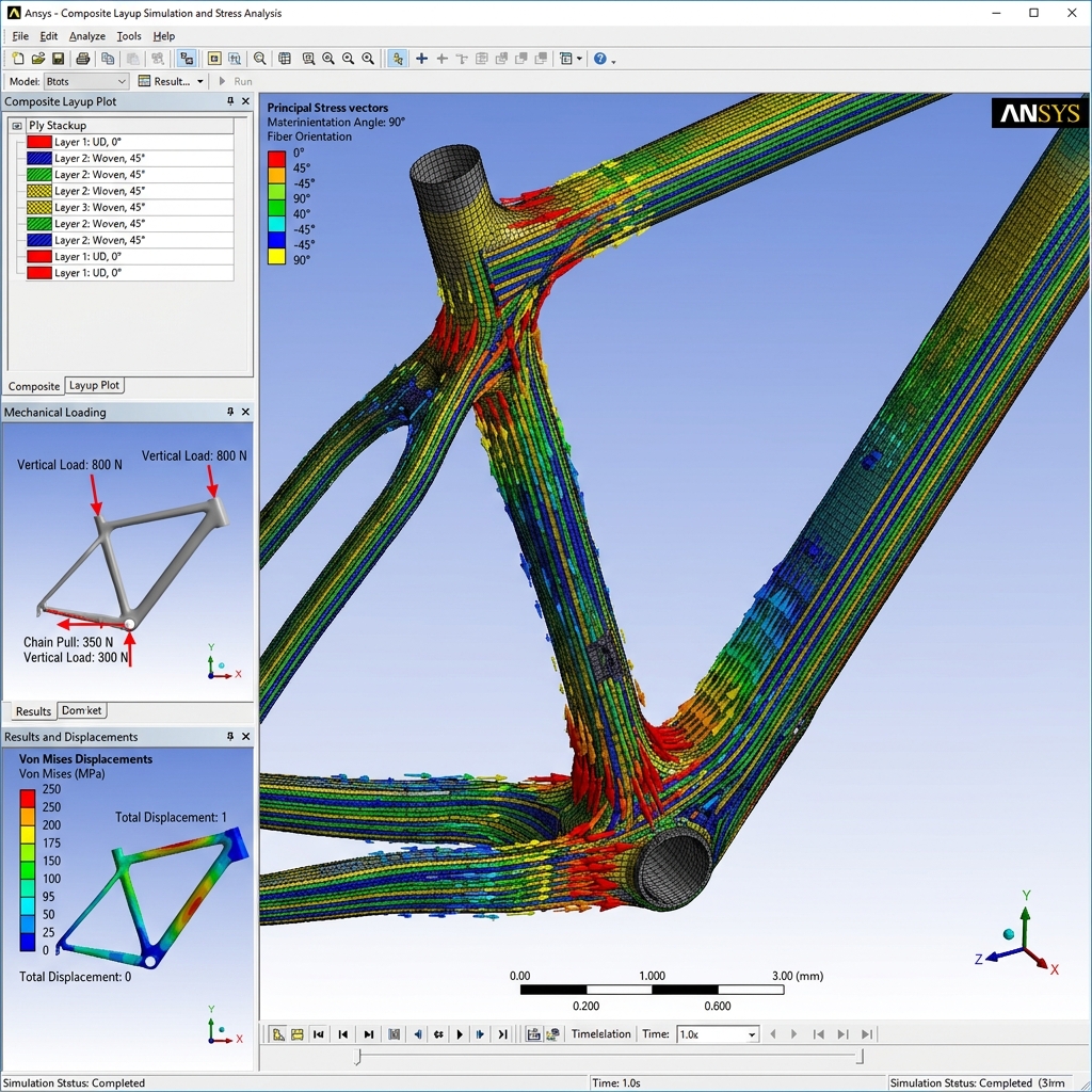 Ansys Mechanical interface modeling stress limits of custom carbon composite layups